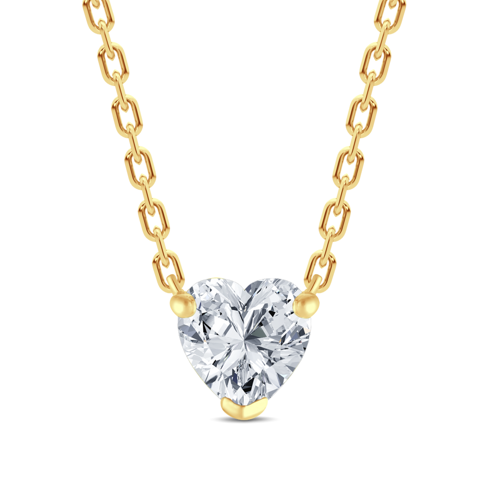 Elegant Heart-Shaped Lab Grown Diamond Pendant-0.50ct