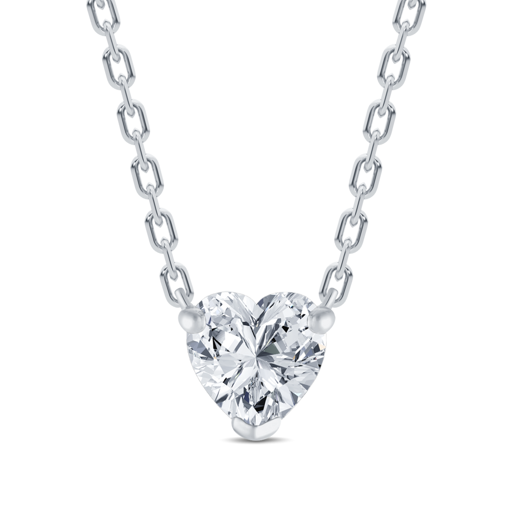 Elegant Heart-Shaped Lab Grown Diamond Pendant-0.50ct