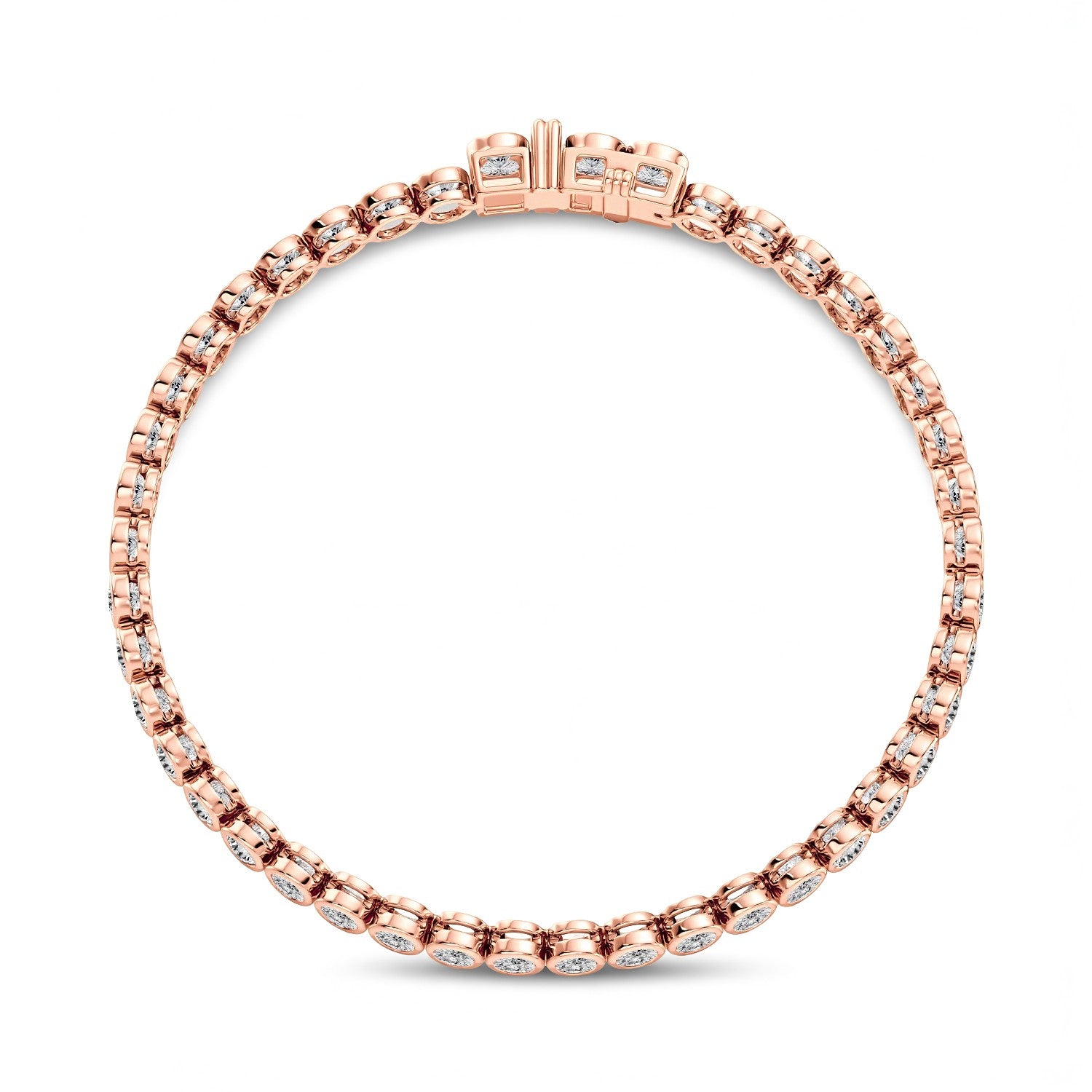 The Diva Tennis Bracelet: 4.84 Carat Lab Diamond & 18kt Gold Vermeil by GrownńDiva