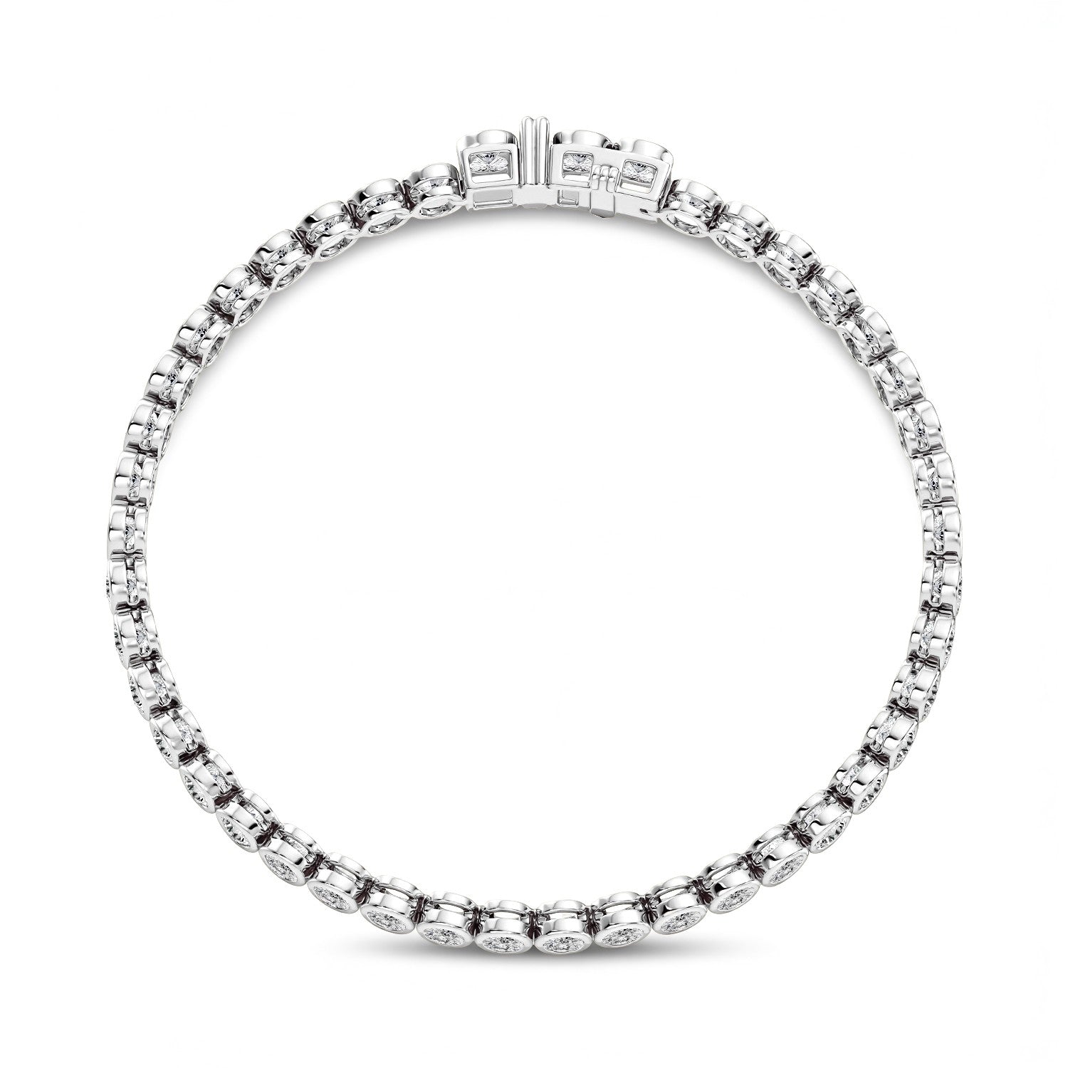 The Diva Tennis Bracelet: 4.84 Carat Lab Diamond & 18kt Gold Vermeil by GrownńDiva
