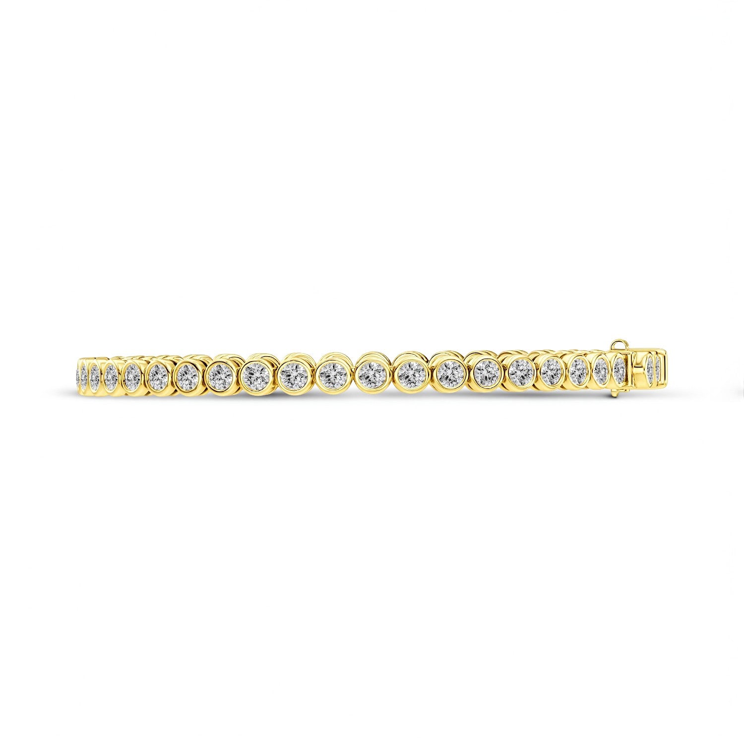 The Diva Tennis Bracelet: 4.84 Carat Lab Diamond & 18kt Gold Vermeil by GrownńDiva