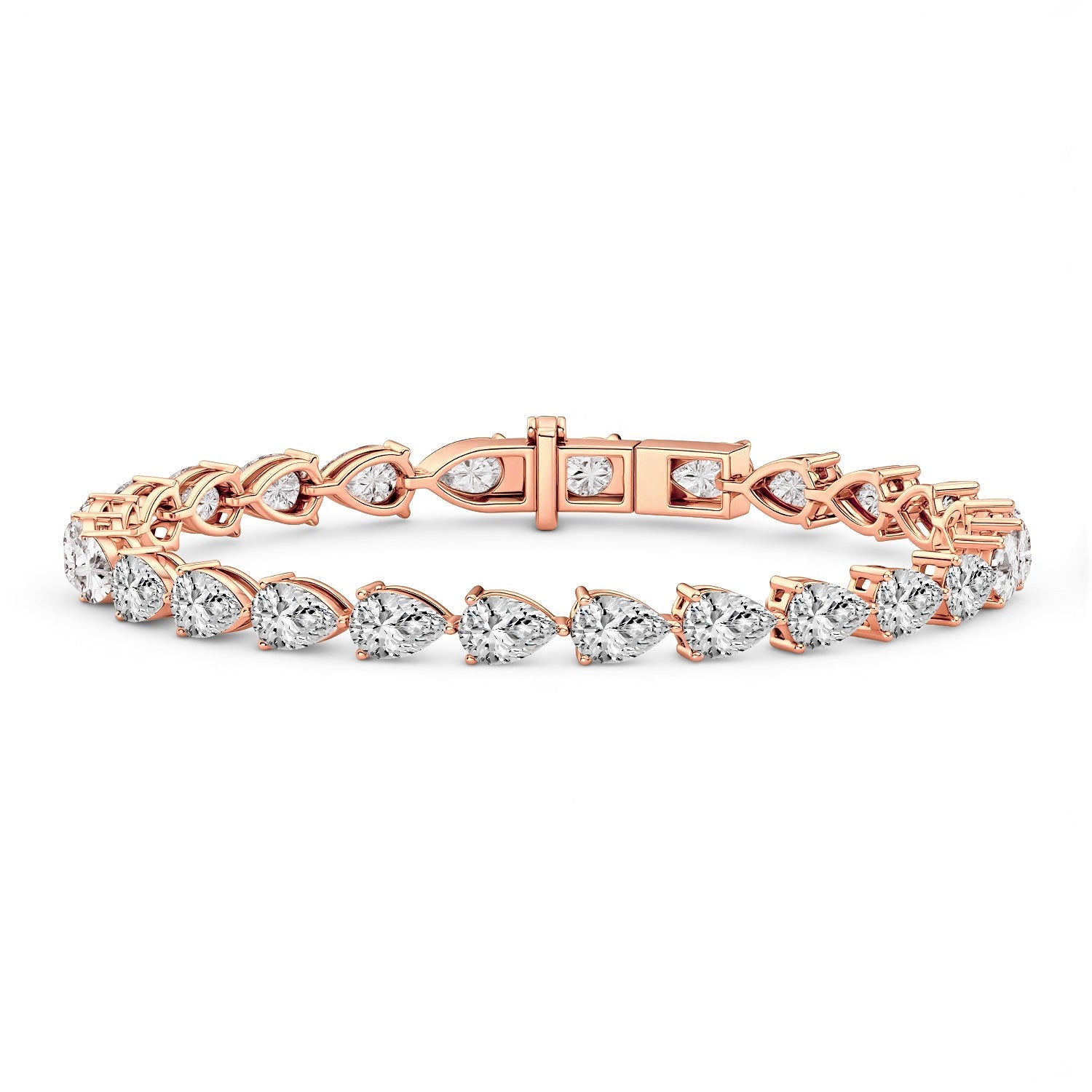 The "Teardrop" Statement: 7.80 Carat Lab Diamond Bracelet by GrownńDiva