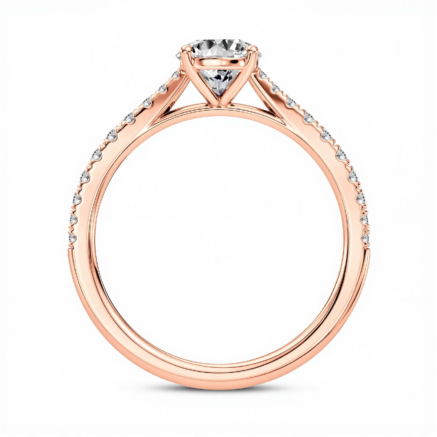 1.26 CT. T.W. Pear Cut Lab-Grown Diamond Solitaire Ring in 18kt Gold Vermeil by GrownńDiva