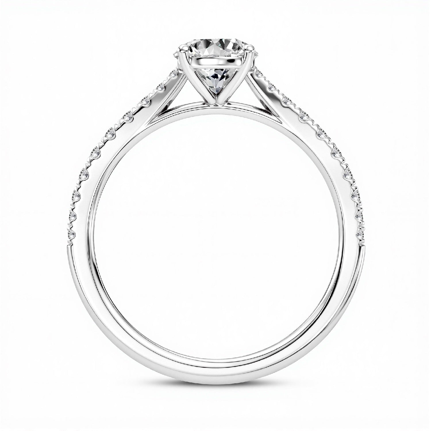 1.26 CT. T.W. Pear Cut Lab-Grown Diamond Solitaire Ring in 18kt Gold Vermeil by GrownńDiva