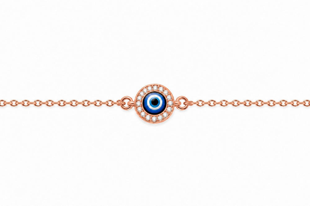 Evil Eye Diamond Rakhi for Him – 0.15 CT Lab-Grown Diamond Rakhi in 925 Silver by Grownndiva