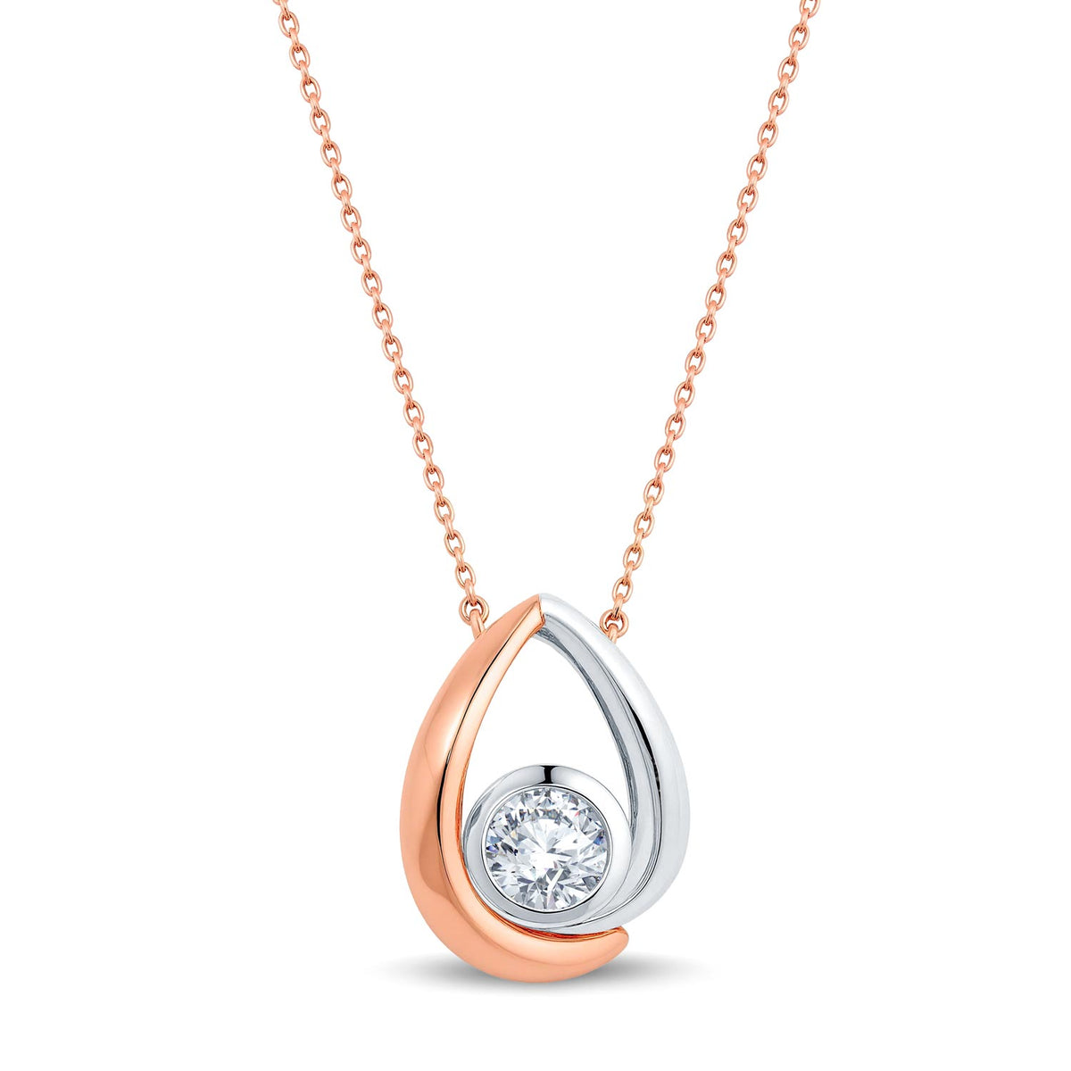 Graceful 0.20ct Lab-Grown Diamond Drop Pendant