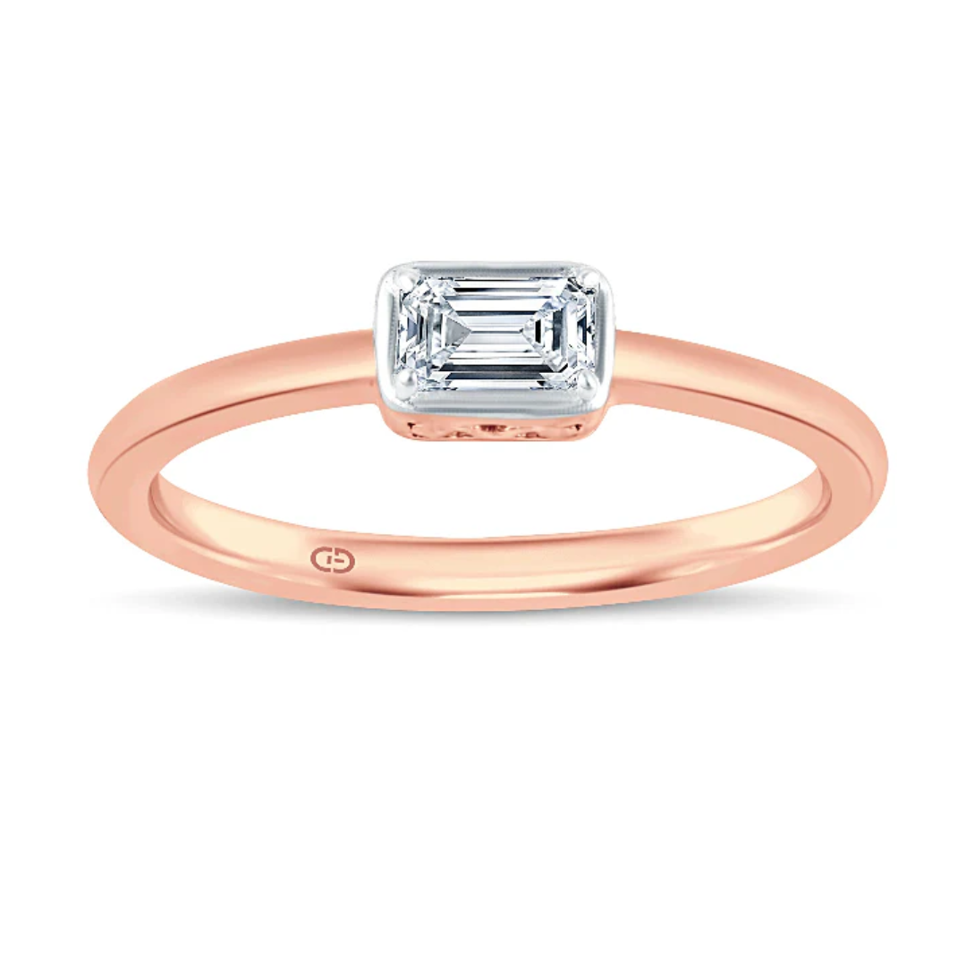 Emerald-Cut Lab-Grown Diamond Ring | Timeless & Ethical Beauty